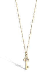 0.02 CT Key Diamond Necklace